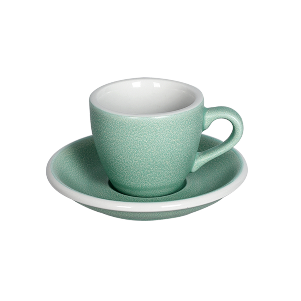 Набір LOVERAMICS EGG Espresso Cup and Saucer чашка та блюдце 80ml | Mineral Colours