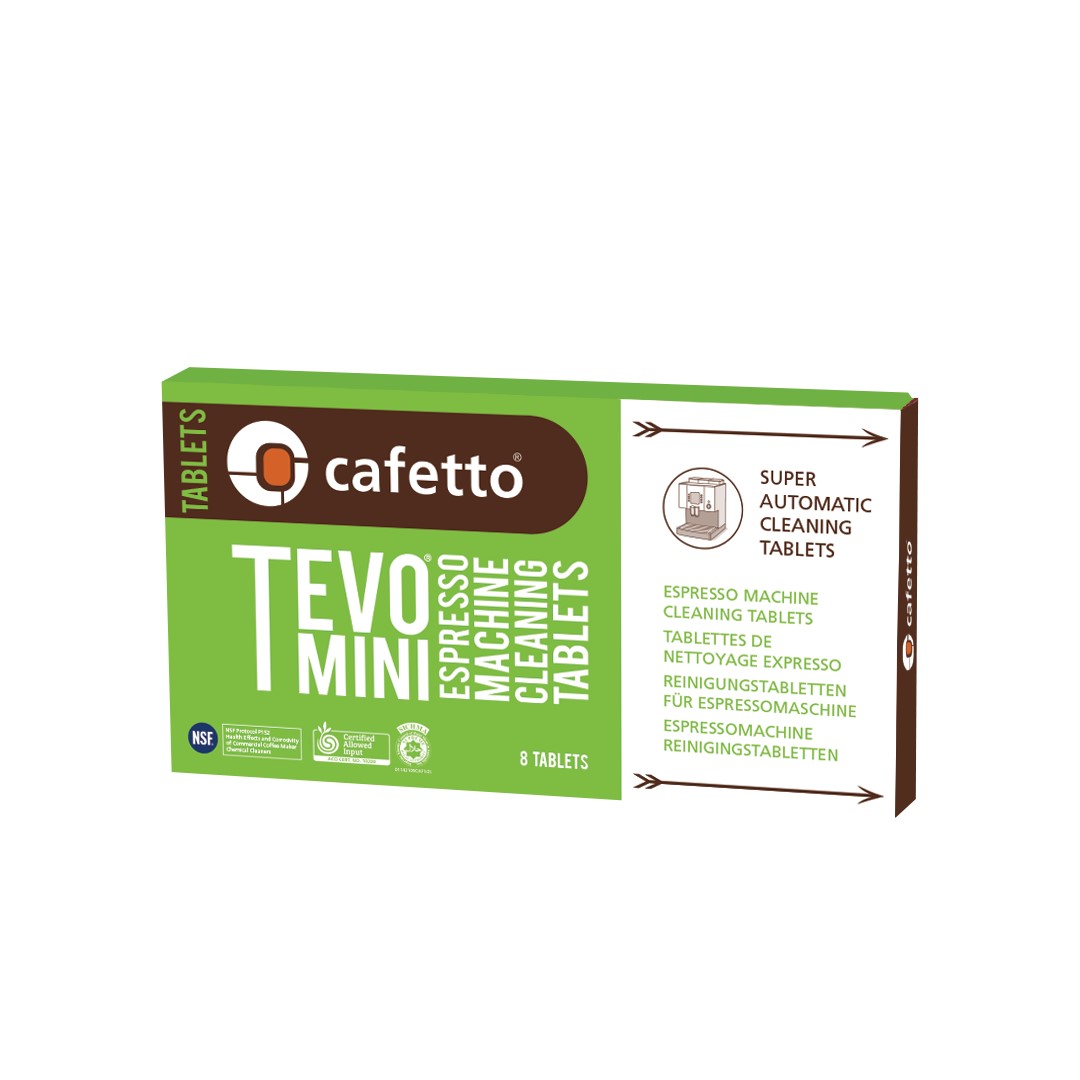 Cafetto TEVO® MINI Espresso Machine Cleaning Tablets Органічні таблетки для чищення кавомашини
